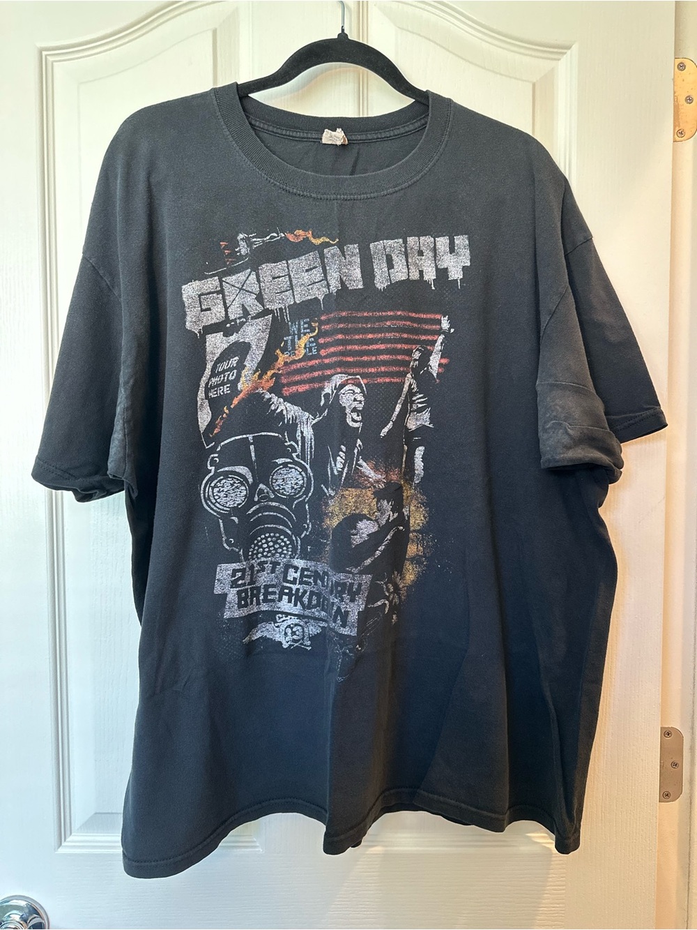 Green Day Graphic 2009 21st Century Tour T-Shirt Black Punk Rock Band Tee XXL